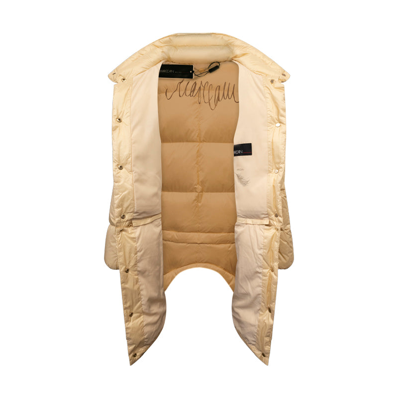 Marc Cain Women's Long Coat Dark Cream