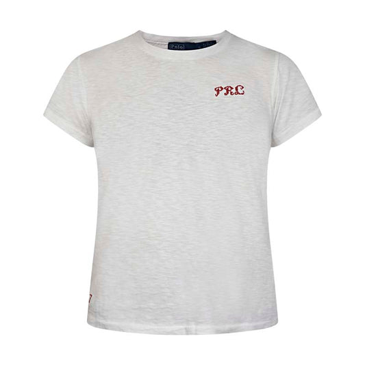 Ralph Lauren Polo Cross-stitch Embroidered T-Shirt White