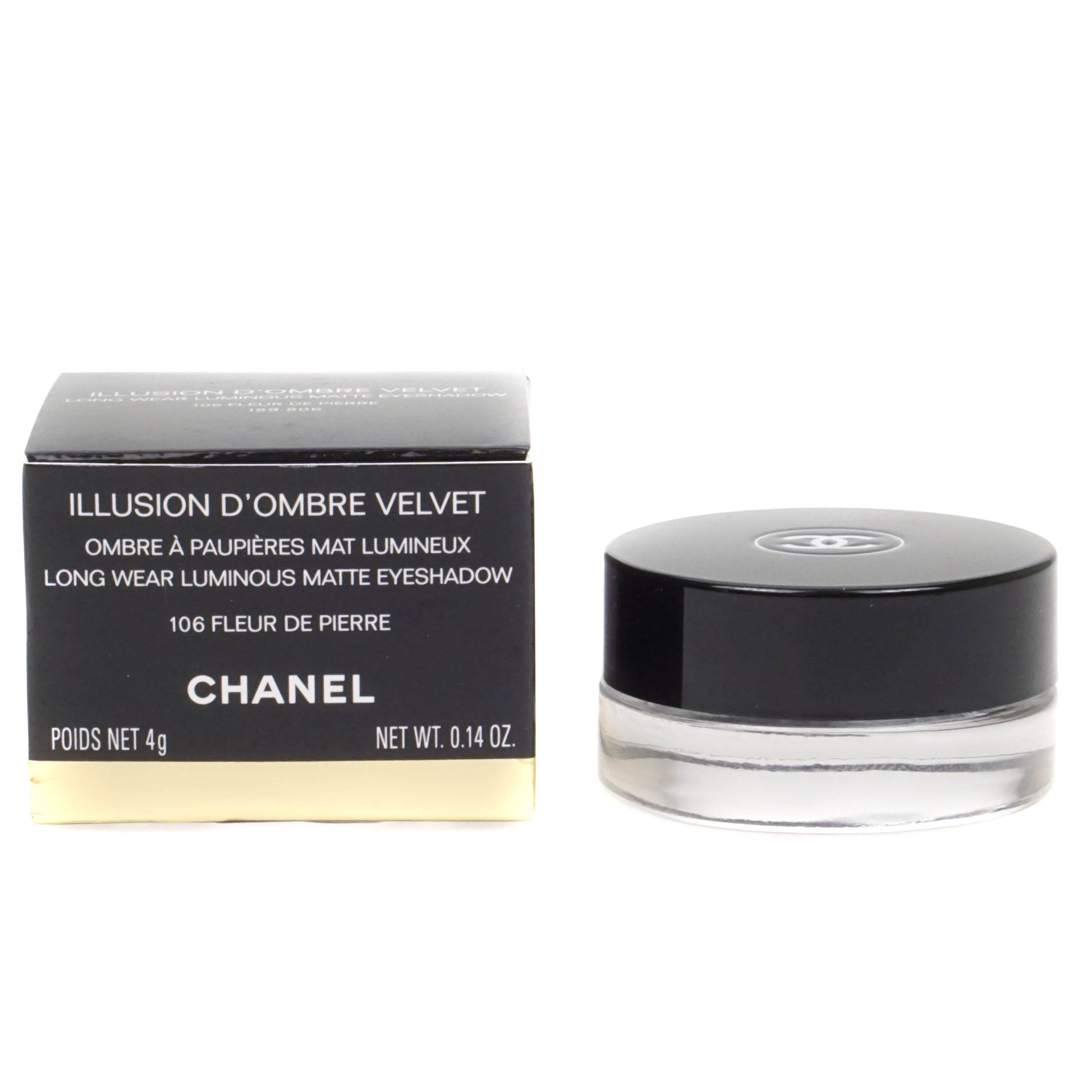 Chanel Illusion D'Ombre Velvet Long Wear Luminous Matte Eyeshadow 106 Fleur De Pierre