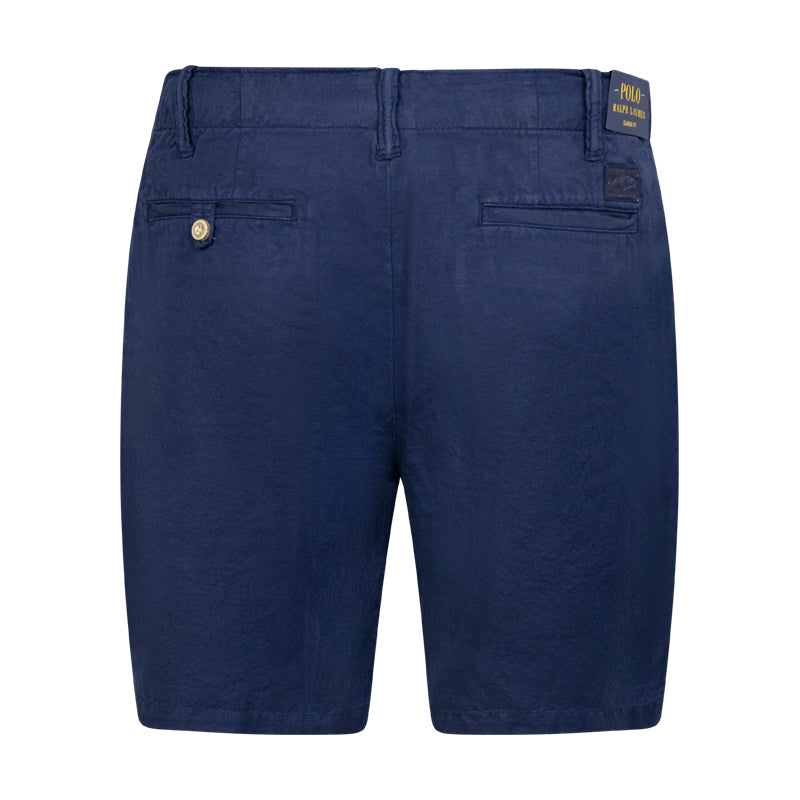 Ralph Lauren Polo Classic Fit Cotton-Linen Shorts Navy Men's