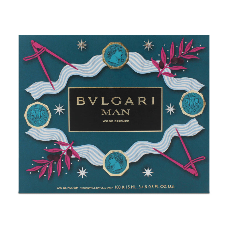 Bvlgari Man Wood Essence 100ml Eau De Parfum Gift Set