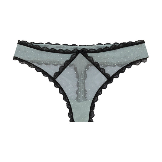  Victoria's Secret Dream Angels Thong Sage Dust Black