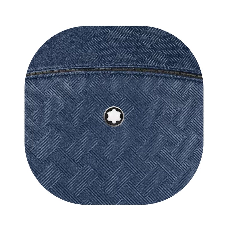 Montblanc Extreme Leather Backpack Bag 3 Compartment Ink Blue