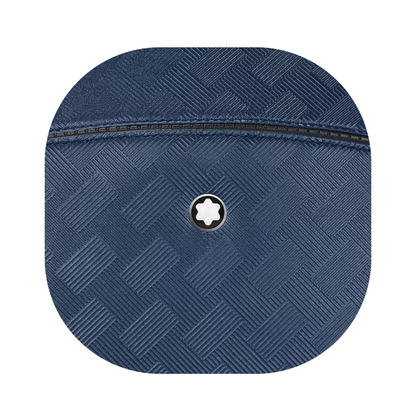 Montblanc Extreme Leather Backpack Bag 3 Compartment Ink Blue