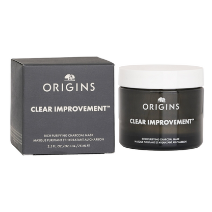 Origins Clear Improvement Rich Purifying Charcoal Mask 75ml packaging
