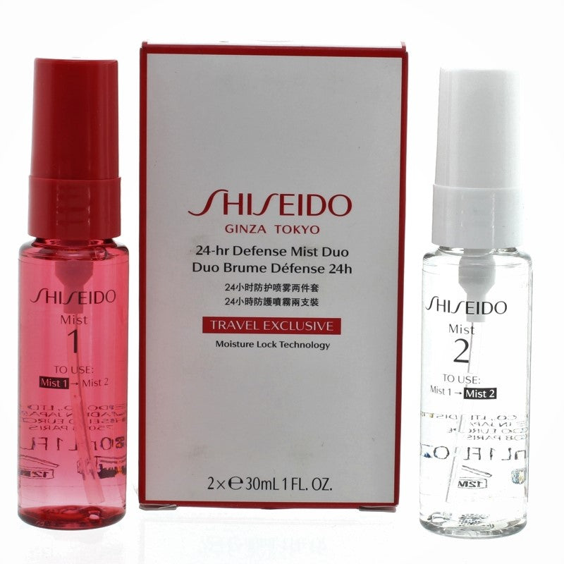 Shiseido Face Mist Spray 24Hr Defence For Dewy Skin 2 x 30ml