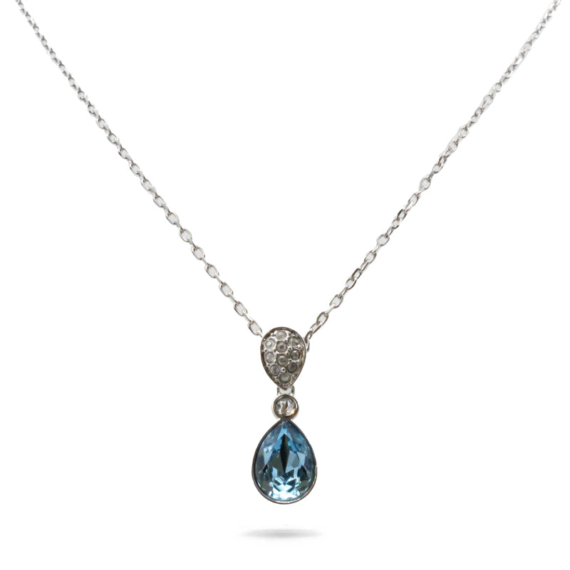 Swarovski Ocean Blue Silver Necklace 5465292