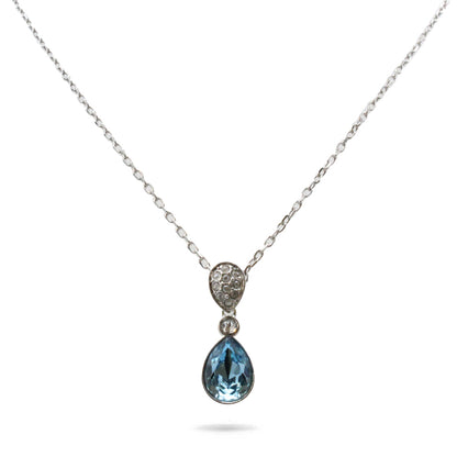 Swarovski Ocean Blue Silver Necklace 5465292