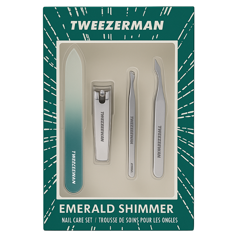 Tweezerman Emerald Shimmer Nail Care Set