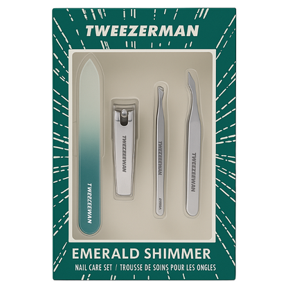 Tweezerman Emerald Shimmer Nail Care Set