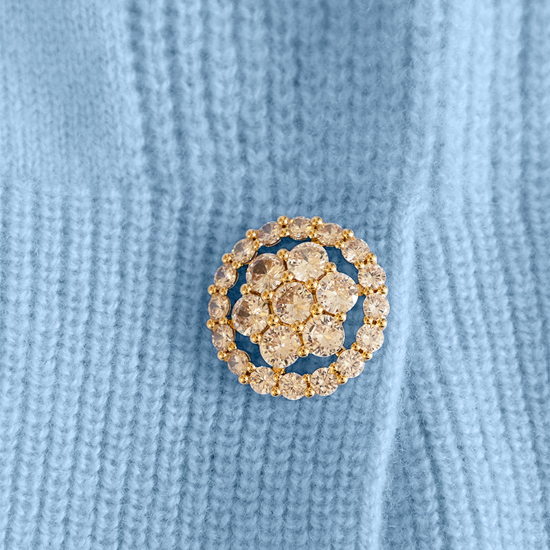 Marc Cain Women's Knitted Wool Cashmere Jumper Dark Summer Sky