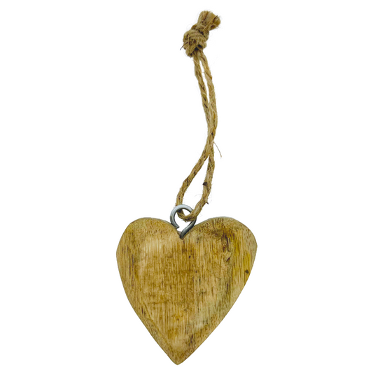 Decoration R Lang Mango Wood Heart Shaped