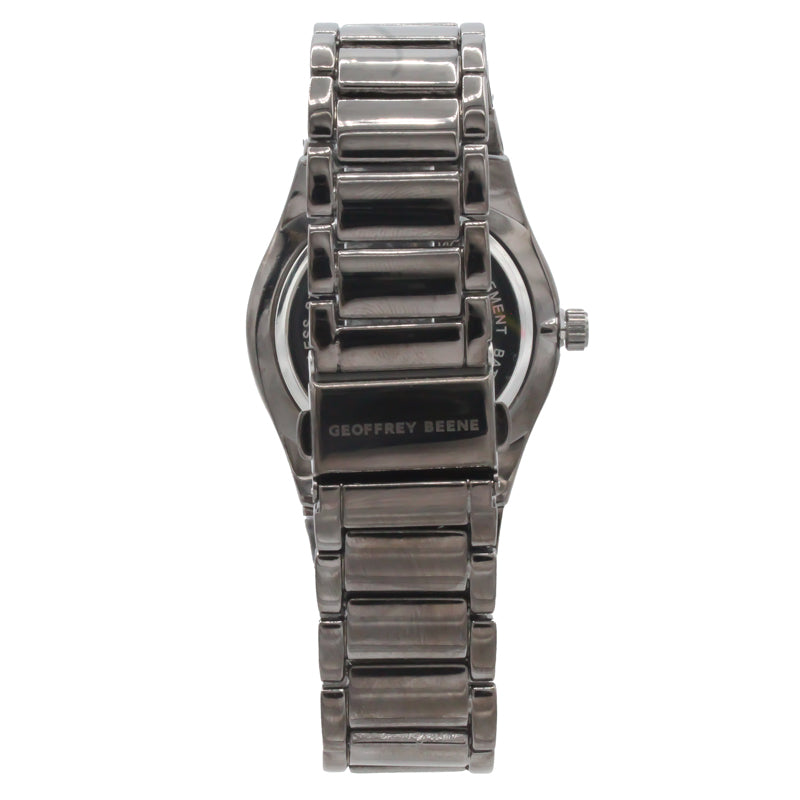 Geoffrey beene sale gunmetal watch