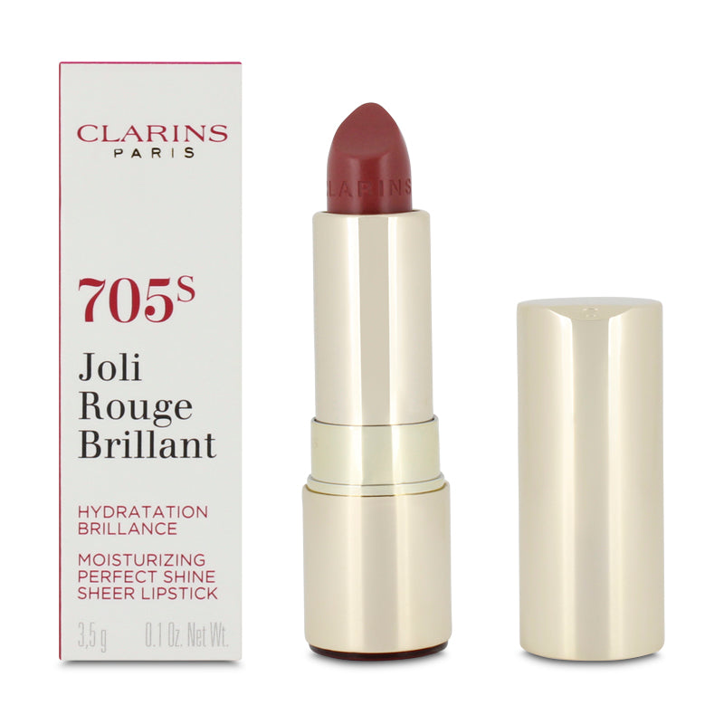 Clarins Joli Rouge Brilliant Shine Lipstick 705s Soft Berry