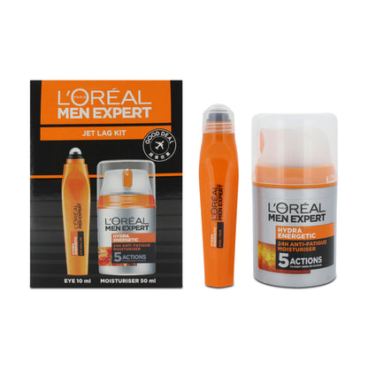 L'Oreal Jet Lag Kit Eye 10ml Moisturiser 50ml