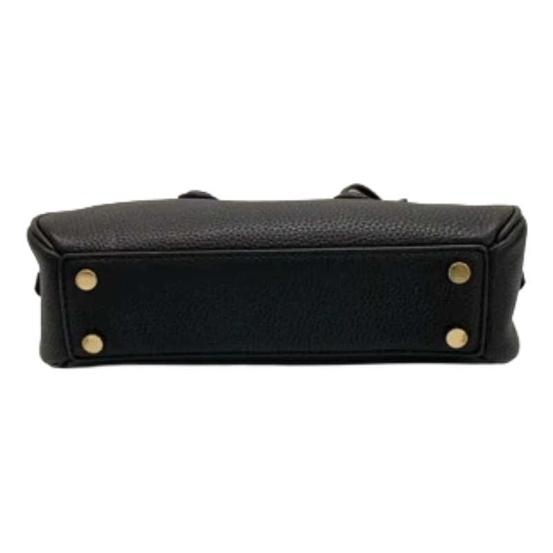 Michael Kors Lulu Small Pebbled Leather Satchel Black