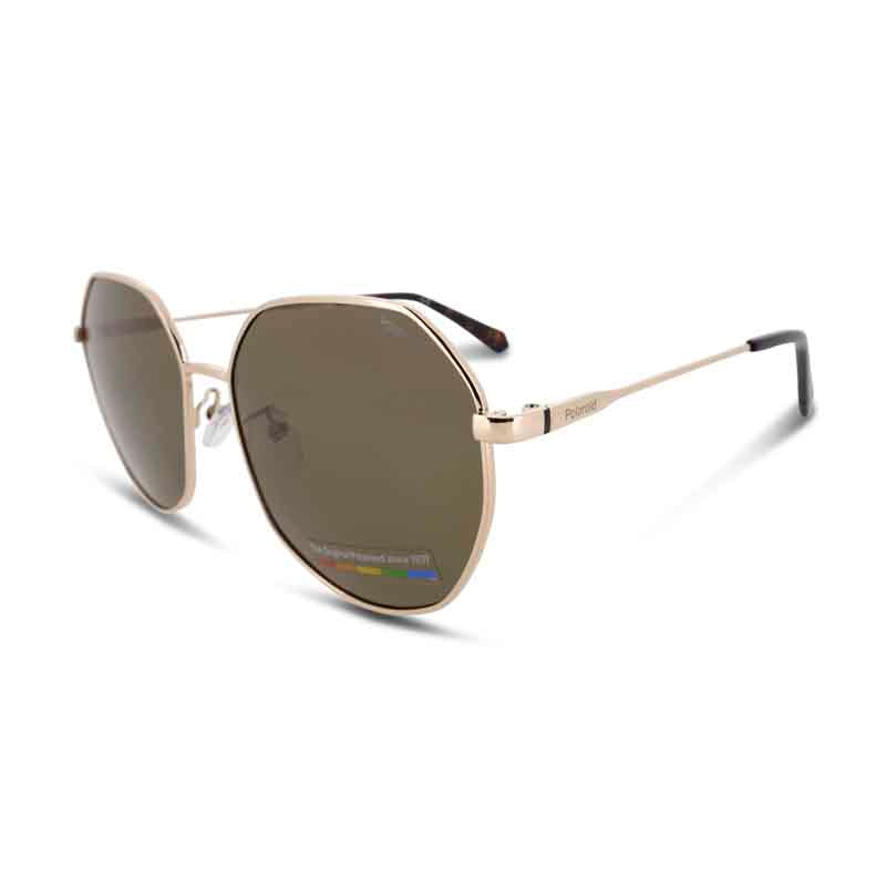Polaroid Gold Copper Geometric Sunglasses PLD 4140