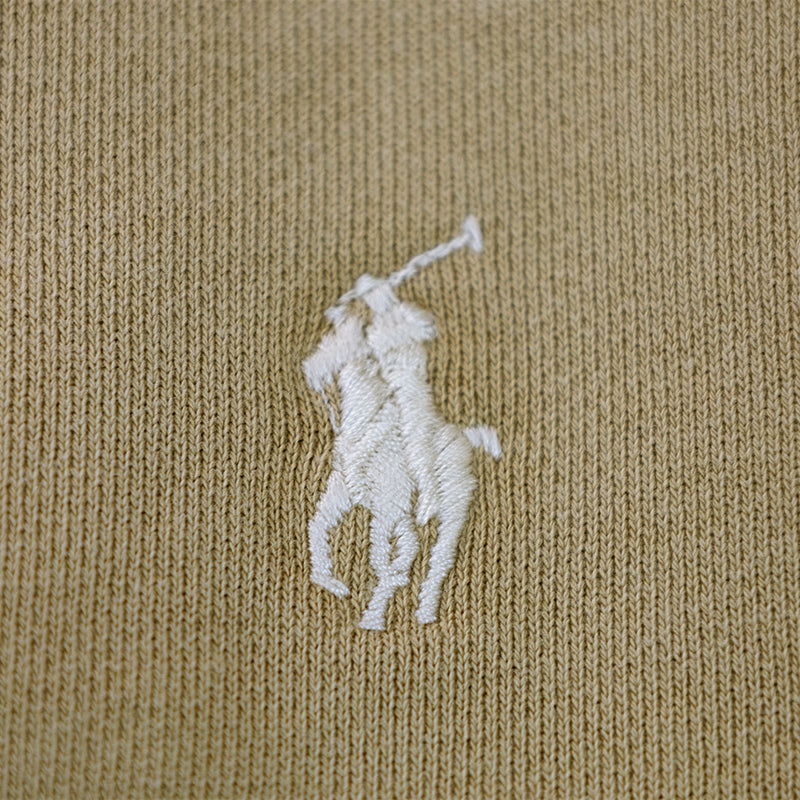 Ralph Lauren Polo Quarter-Zip Sweatshirt Beige