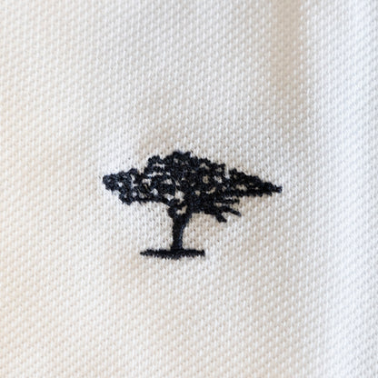 Fynch Hatton Men's Striped Collar Polo Shirt White