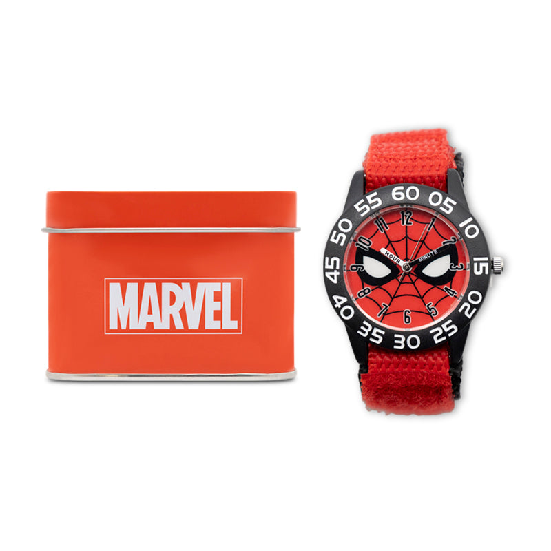 Marvel Kid's Spider-Man Velcro Strap Watch