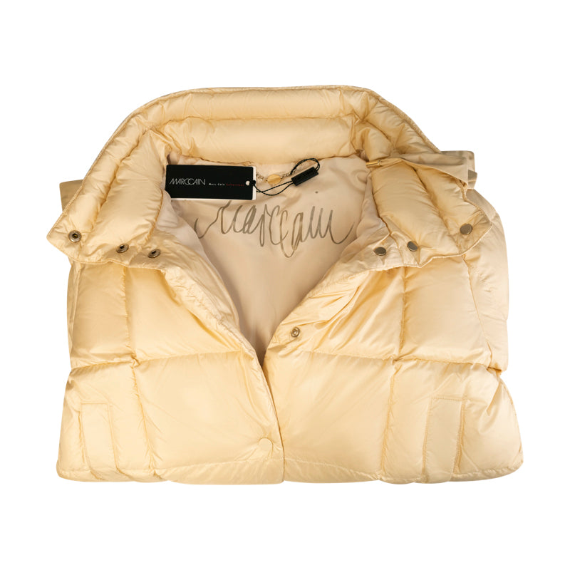 Marc Cain Women's Long Coat Dark Cream