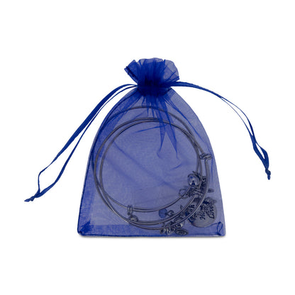 Bella Perlina Silver Plated Bangle Faith, Hope, Love