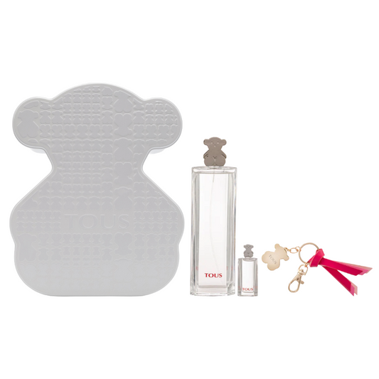 Tous 90ml Eau De Toilette & 4.5ml Mini EDT + Key Ring Gift Set
