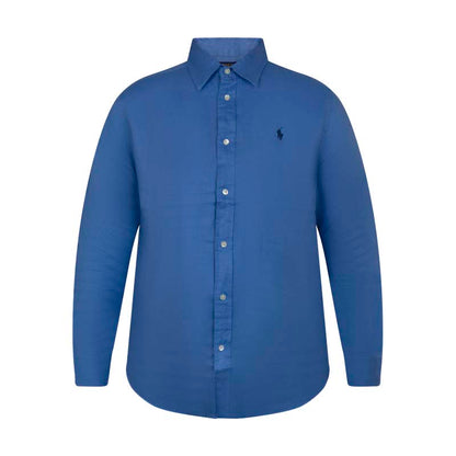 Ralph Lauren Polo Women's Classic Fit Linen Shirt Blue