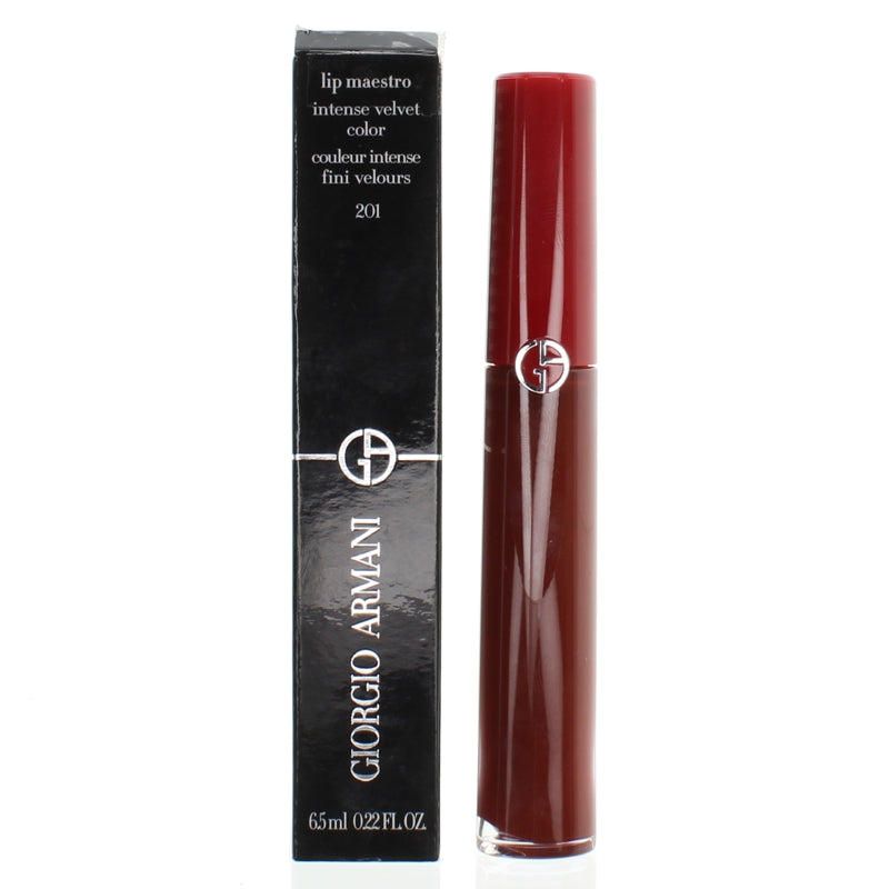 Giorgio Armani Lip Maestro Velvet Burgundy Lipstick 201