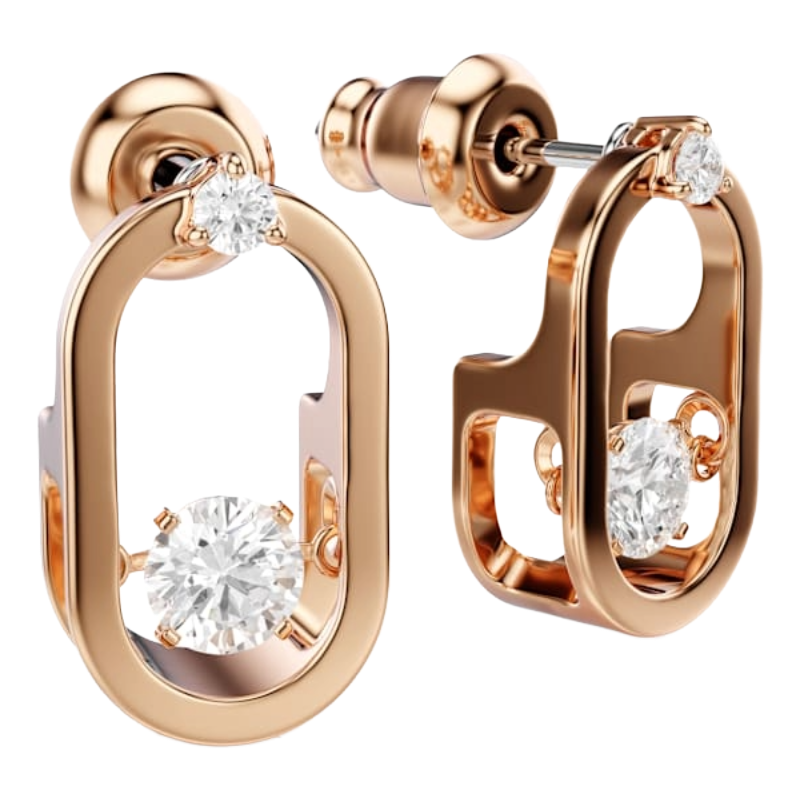 Swarovski Sparkling Dance Rose Gold Earrings 5468118