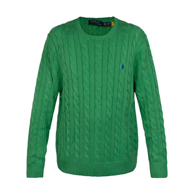 Ralph Lauren Polo Cable Knit Jumper Green