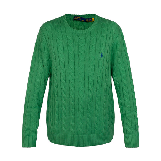 Ralph Lauren Polo Cable Knit Jumper Green