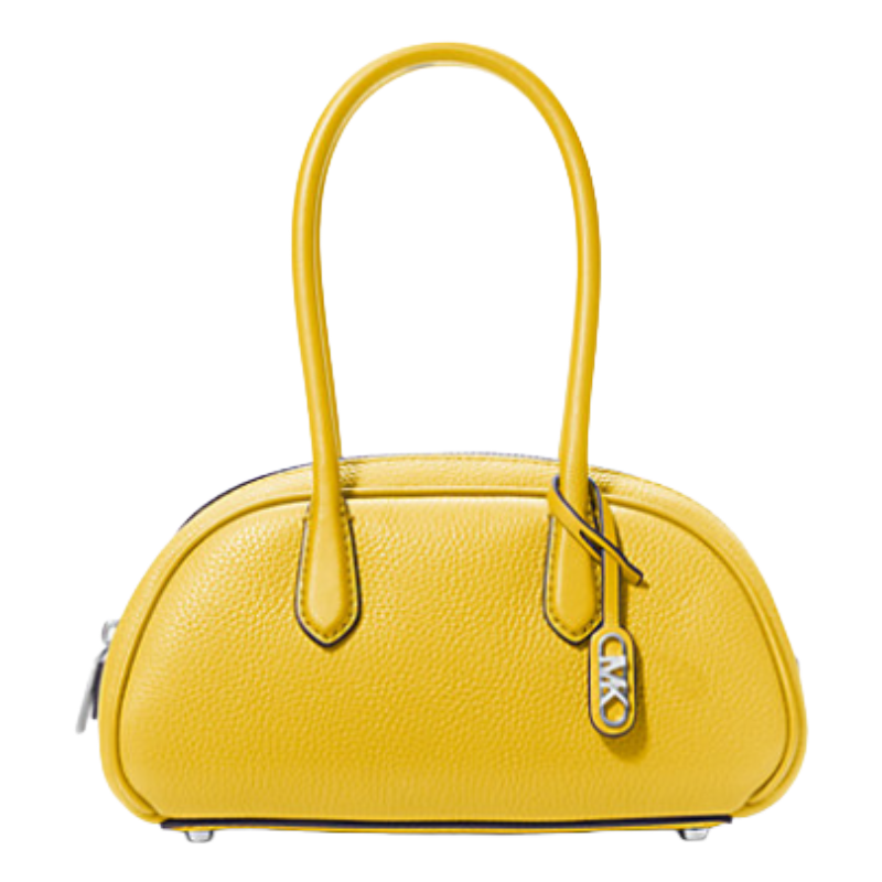 Michael Kors Lulu Small Pebbled Leather Satchel Bright Dandelion