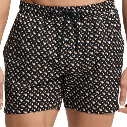 Hugo Boss Boy's Swim Shorts Quick Dry Monochrome Print