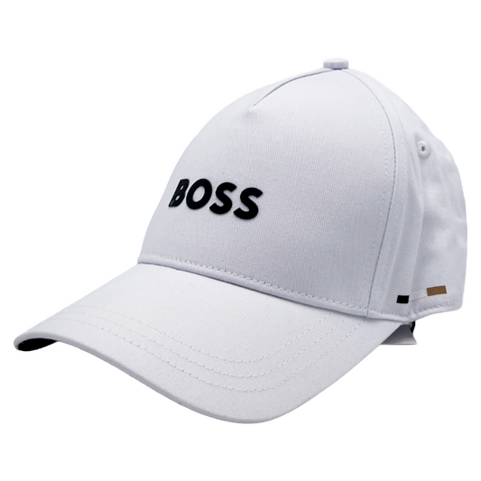 Hugo Boss White Cotton Kid's Baseball Cap