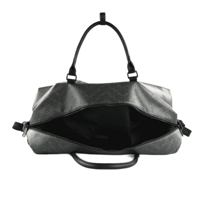 Mario Valentino Tyrone Large Duffel Weekend Bag Black