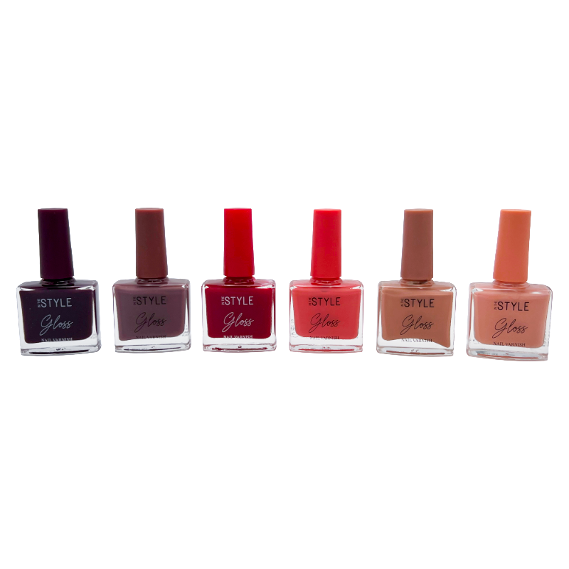 In The Style Gloss Nail Varnish Set 6 x 12ml (Set 2)