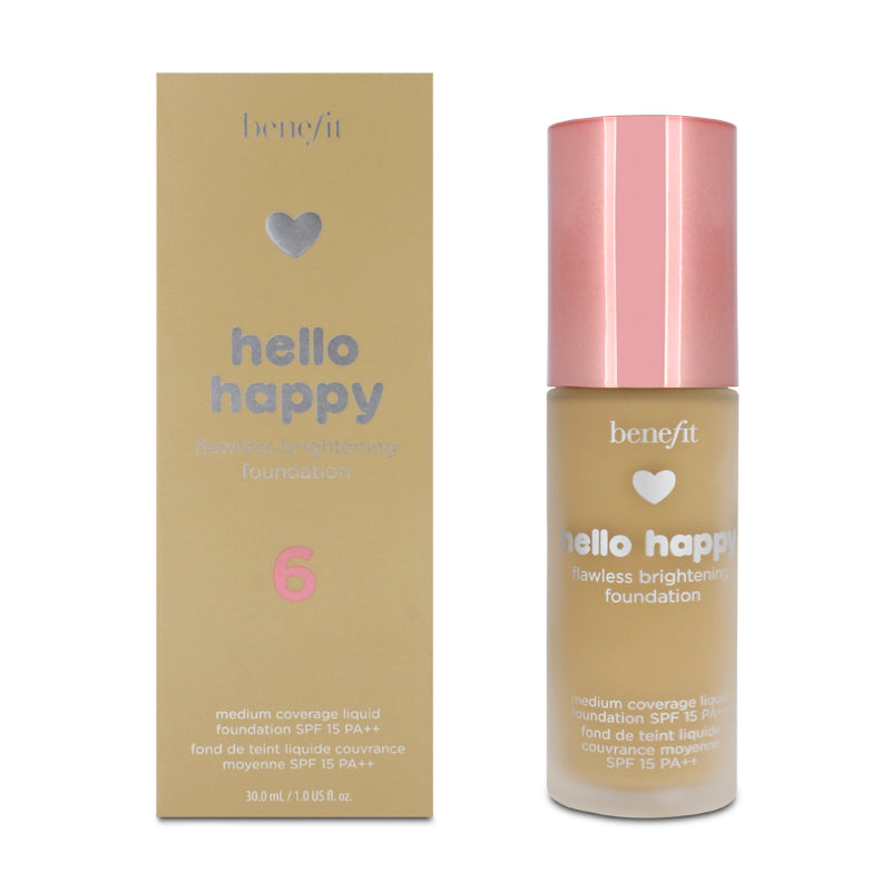 Benefit Hello Happy Flawless Brightening Foundation 6 (Blemished Box)