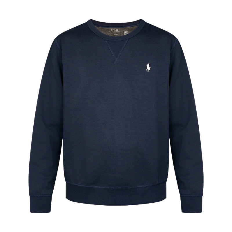 Ralph Lauren Polo Double Knit Sweatshirt Aviator Navy Blue