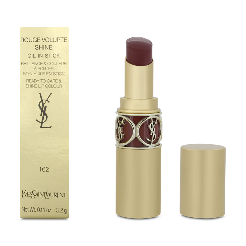 YSL Rouge Volupte Shine Oil in Stick Lipstick 162 Pulsing Rosehip 3.2g