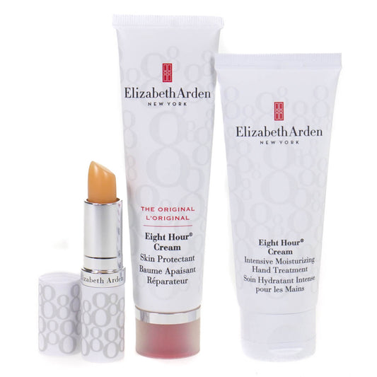 Elizabeth Arden Eight Hour Skin Protecting Cream Intensive Moisturising Hand Treatment and Lip Protector Stick Gift Set