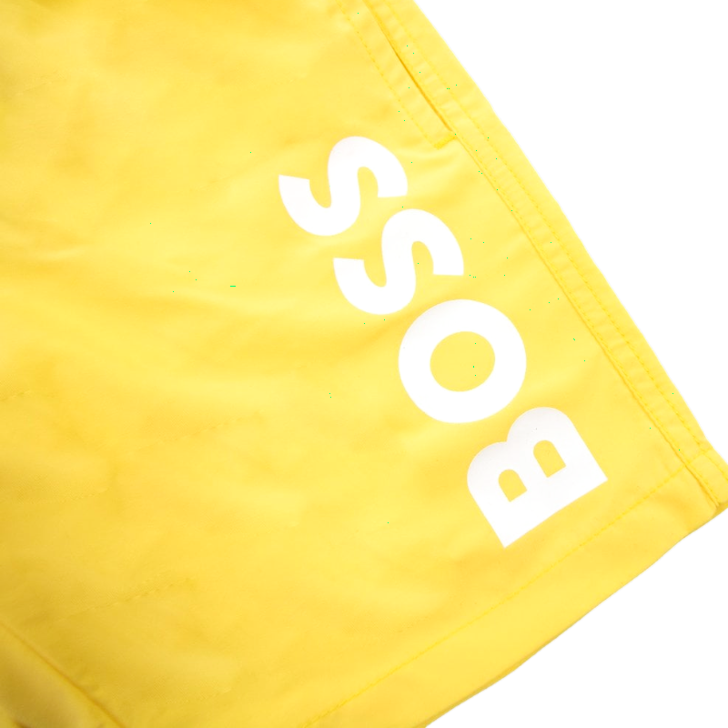 Hugo Boss Kid's Boys Logo Swim Shorts Yellow
