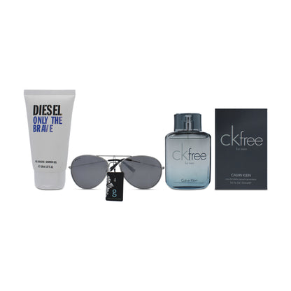 CK Free & Diesel Shower Gel & Sunglasses Father's Day Gift