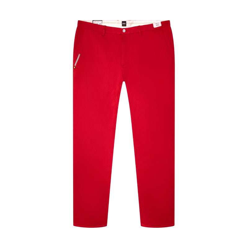 Hugo Boss Rogan W Slim Fit Stretch Red Trousers UK 58 XXXL