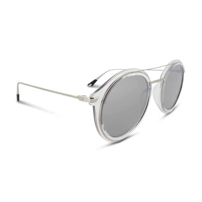 Police Mirror Silver Round Sunglasses SPL724 *Ex Display*
