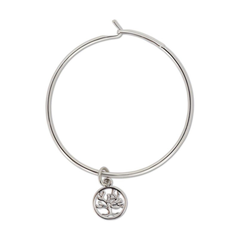 Lovita Silver Plated Charm Bangle Family Is Forever Duo Set