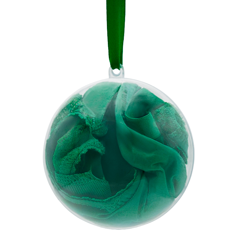 Victoria's Secret Cheeky Lace Knickers Green Stocking Filler Bauble - Variant