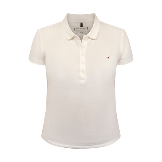 Tommy Hilfiger Heritage Short Sleeve Slim Polo White