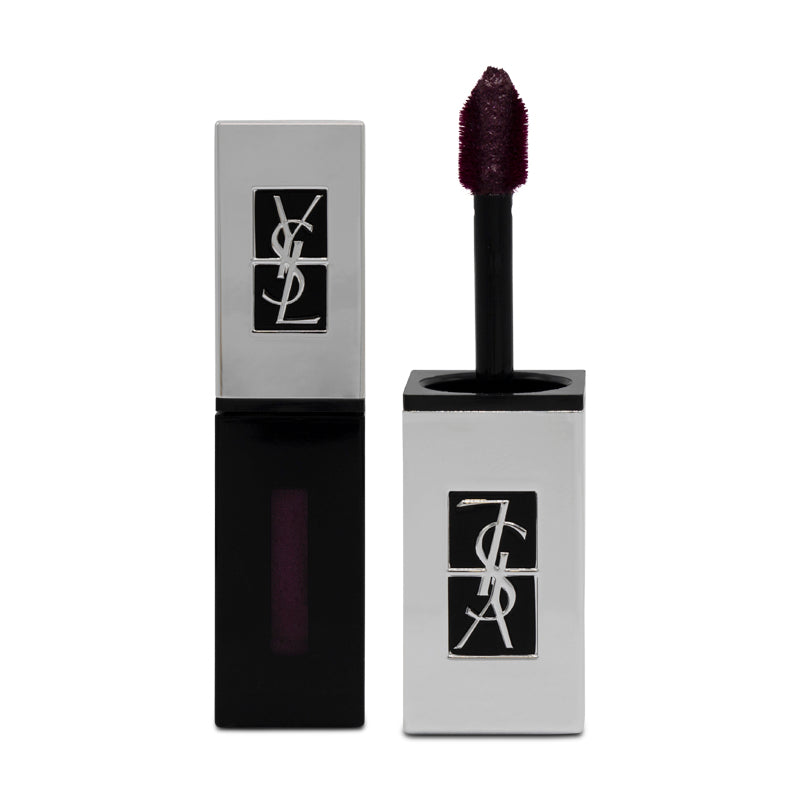 YSL Holographics Purple Glossy Liquid Lipstick Stain 503 Neon Prune