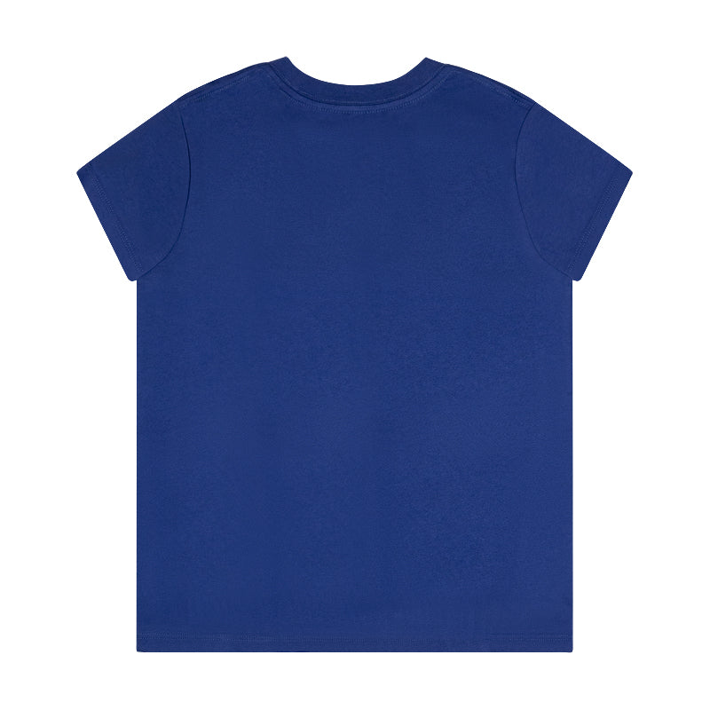 Ralph Lauren Polo Cotton Applique Girls T-Shirt Blue